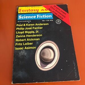 Magazine of Fantasy and Science Fiction Nov 1971 22nd Anniversary Isaac Asimov